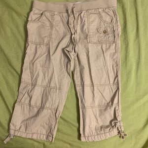 No Boundaries Tan Capris